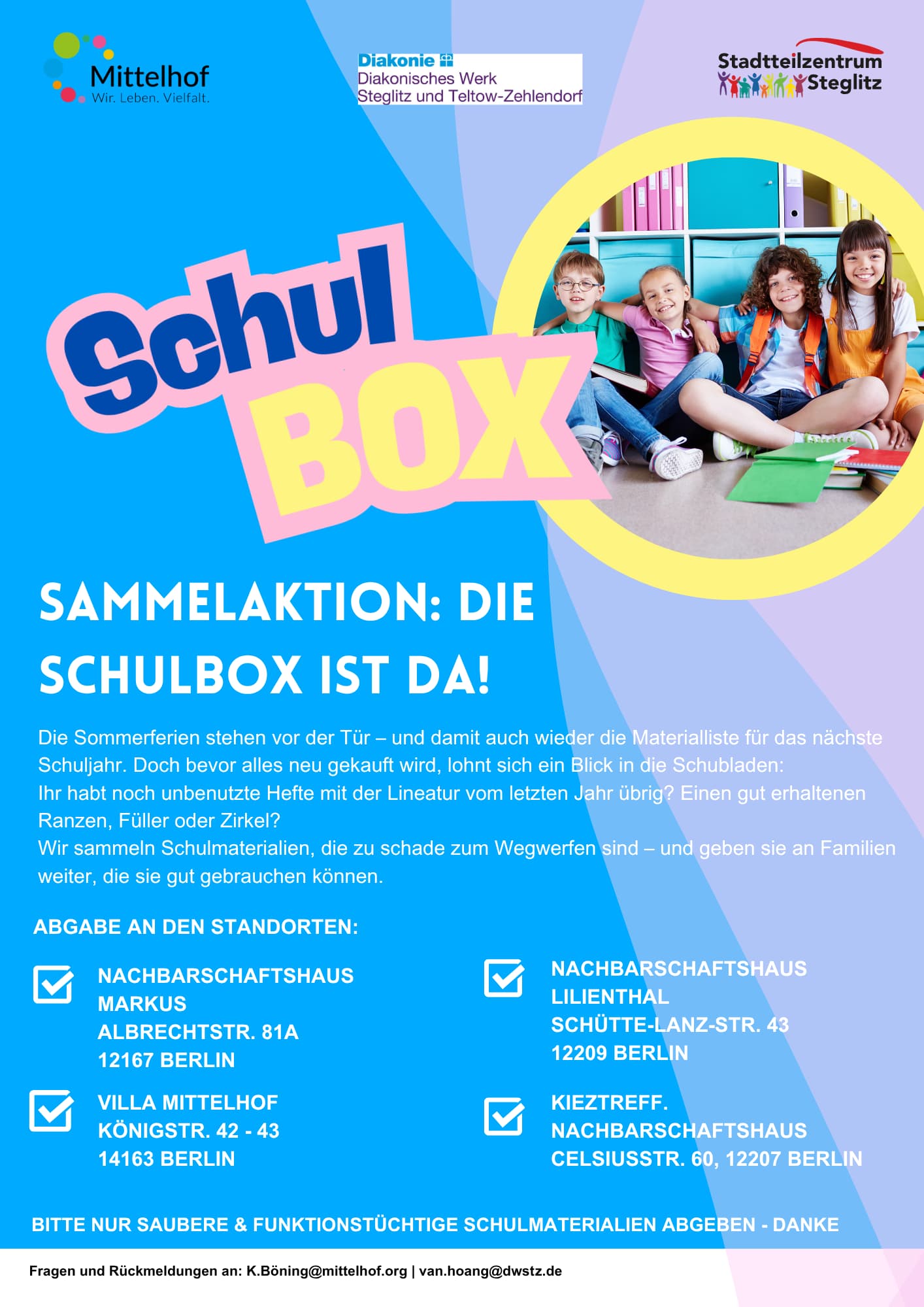 A4 Schulbox Sammlung verschiedene Sprachen